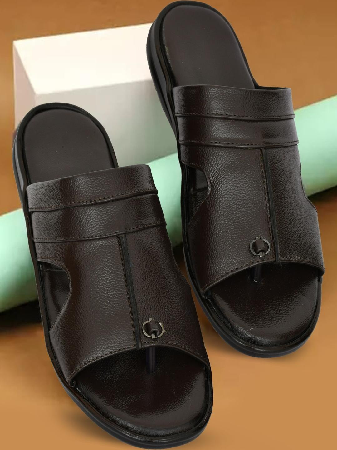 ZIRSQ Men Brown Sandals