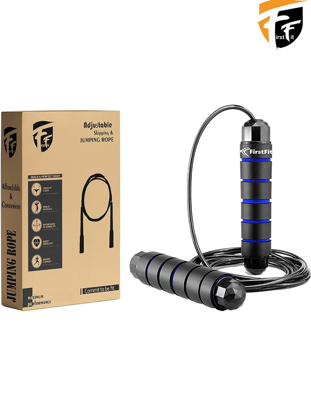 FirstFit Blue Adjustable Skipping Rope