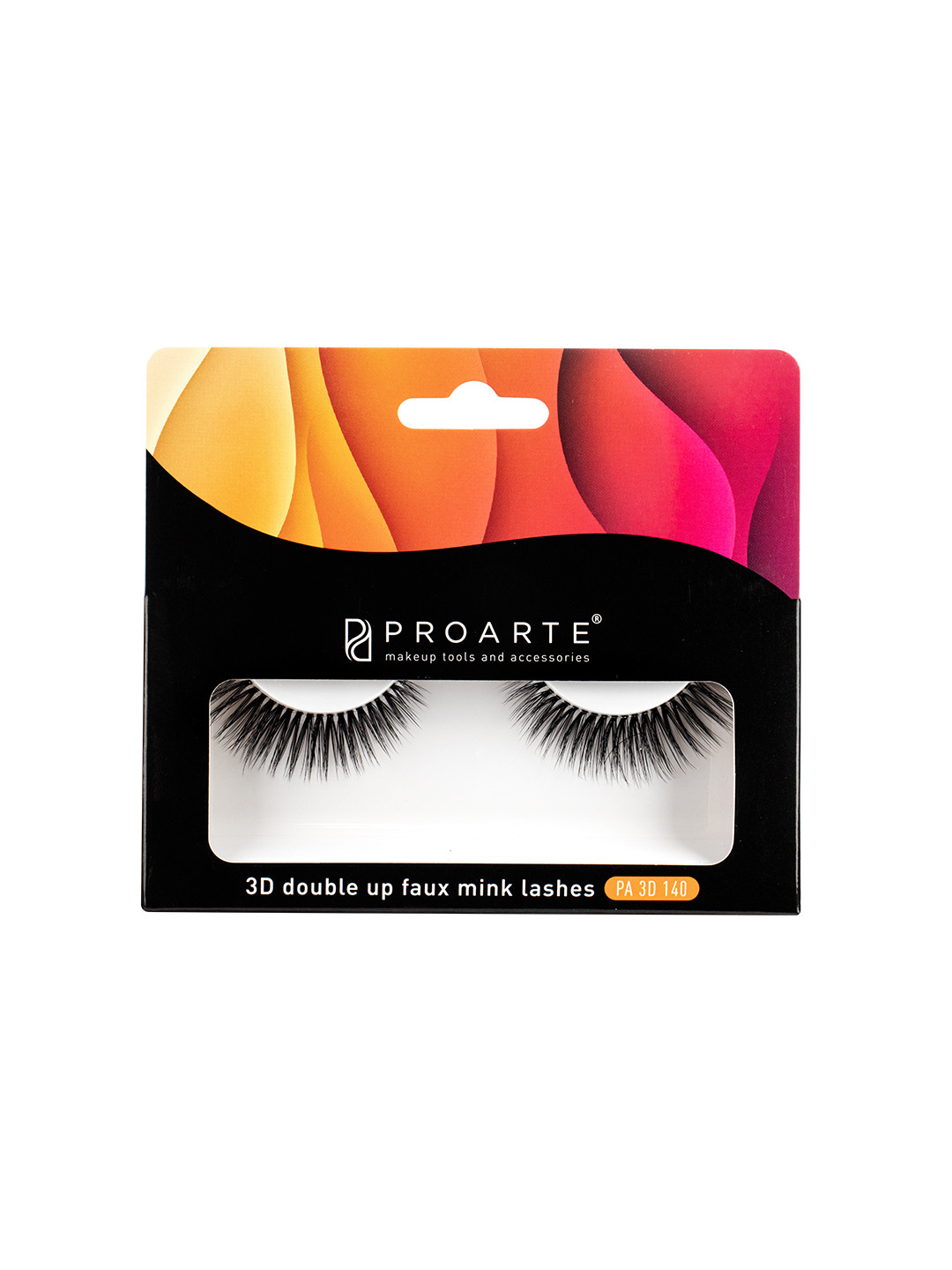 Proarte PA3D 140-3D Double Up Faux Mink False Eyelashes - Black