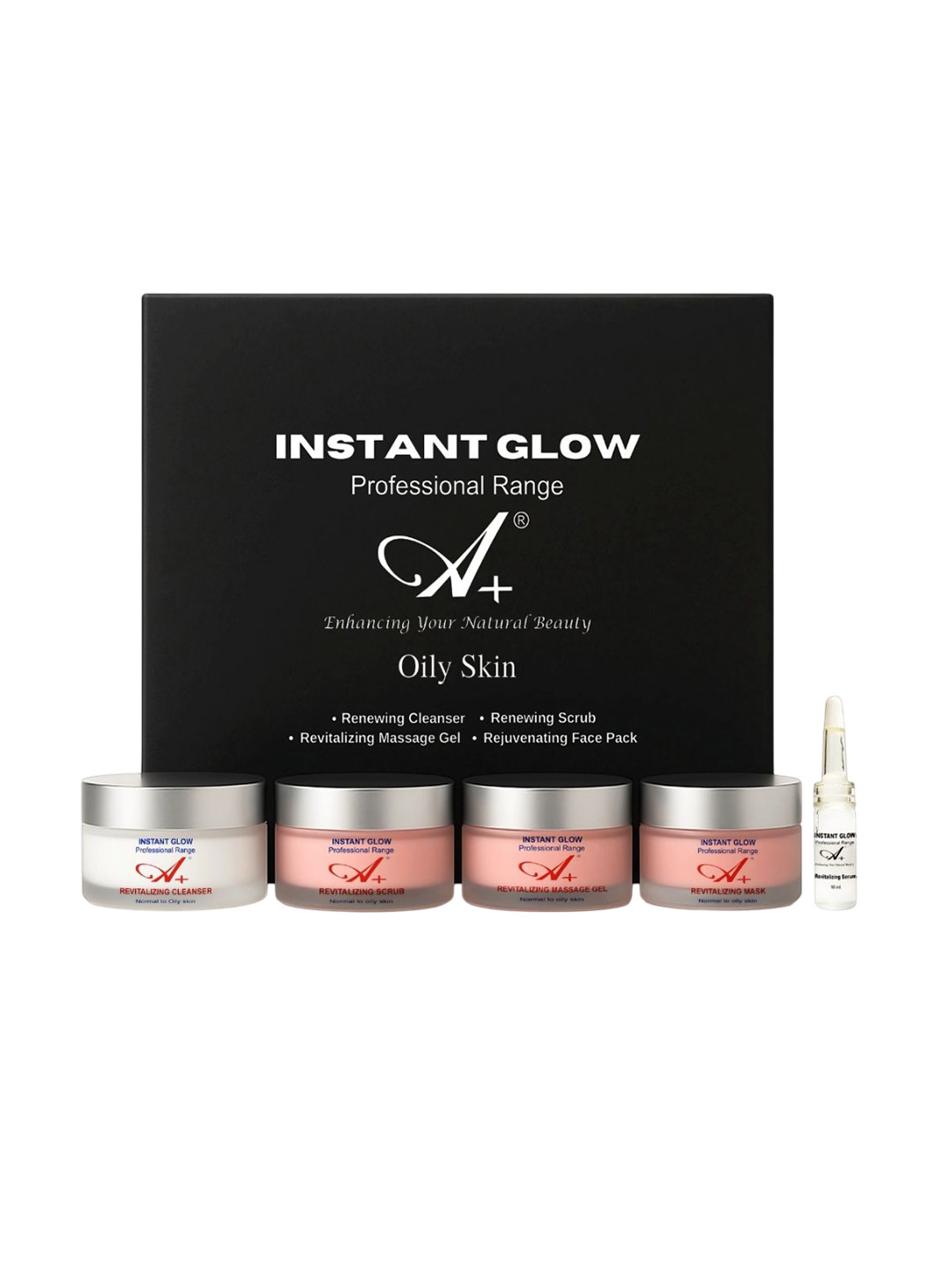A+ Professional Range Instant Glow Oily Skin Facial Kit 410 g