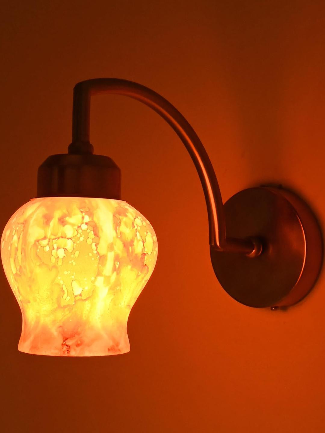 Somil Orange Night Glass Wall  Lamp