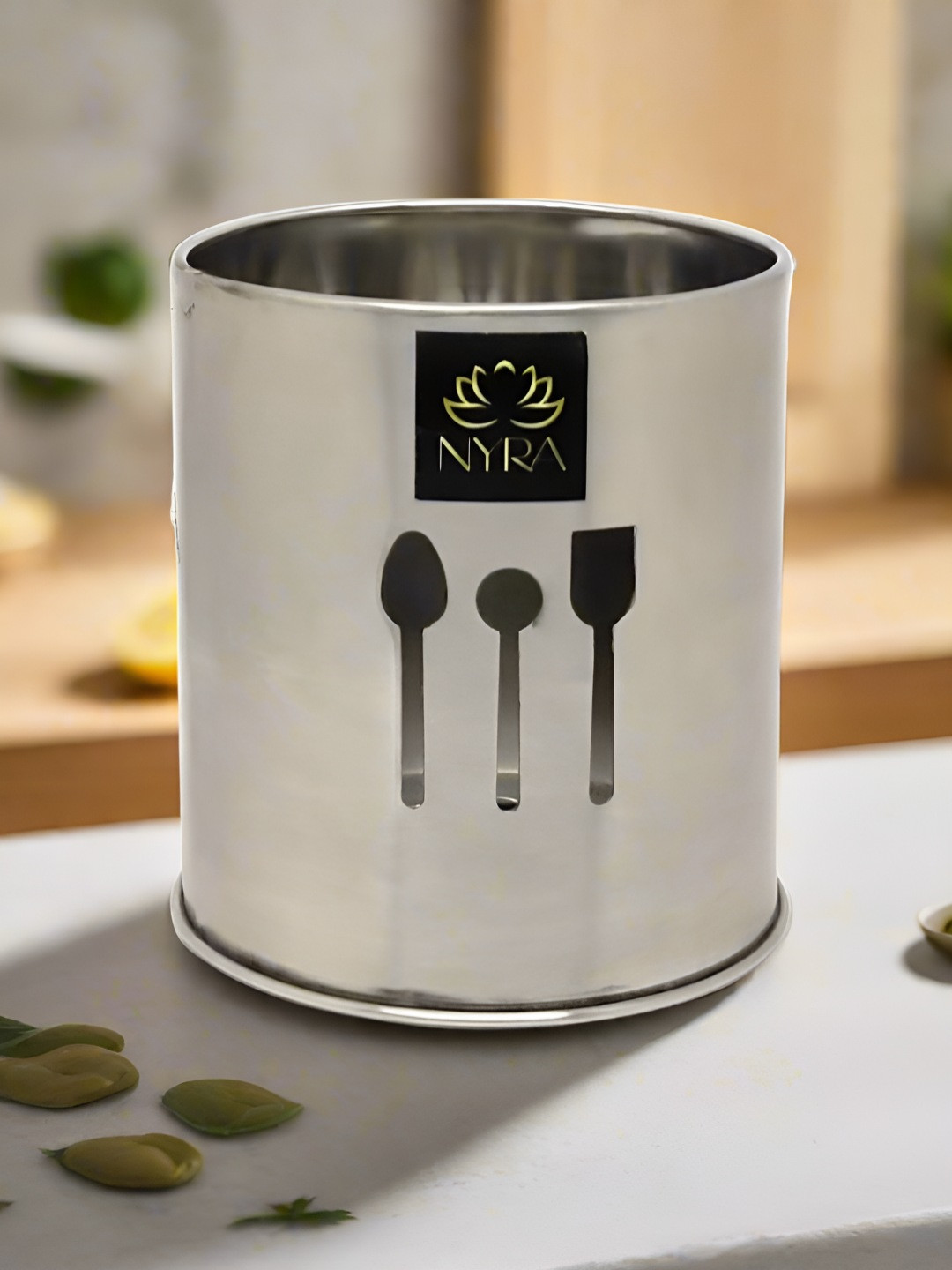 Nyra Kitchenware Steel Stainless Steel Cutlery Holder