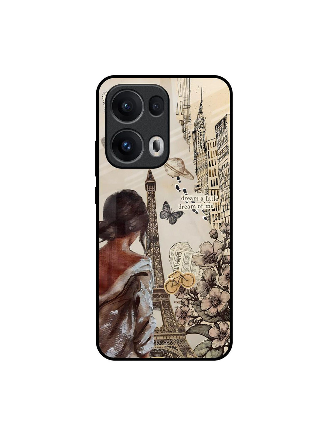 QRIOH Paris Vogue Glass Quirky Printed Oppo Reno13 Pro 5G Back Case
