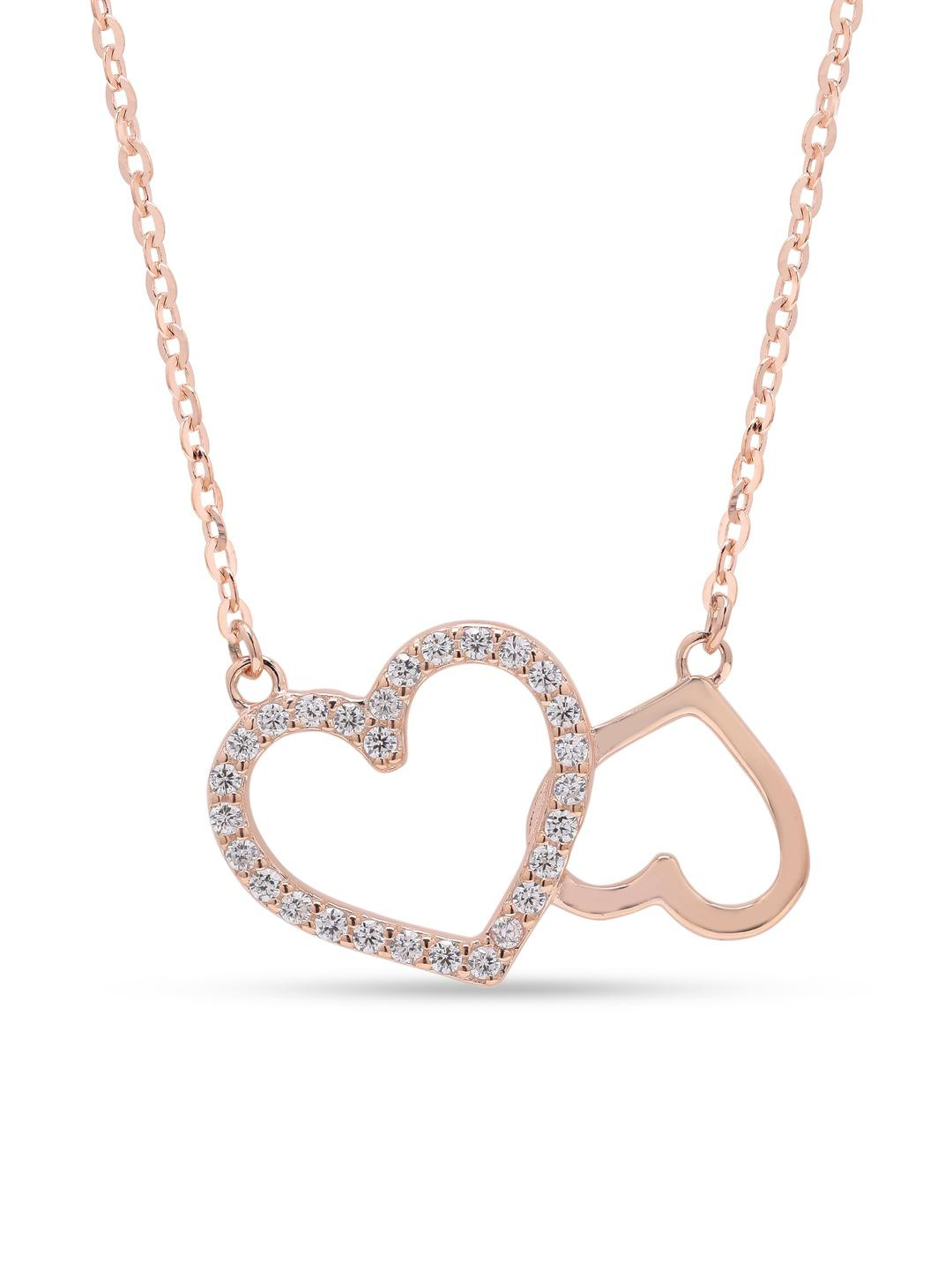 925 Silver Rose Gold Finish Pendant