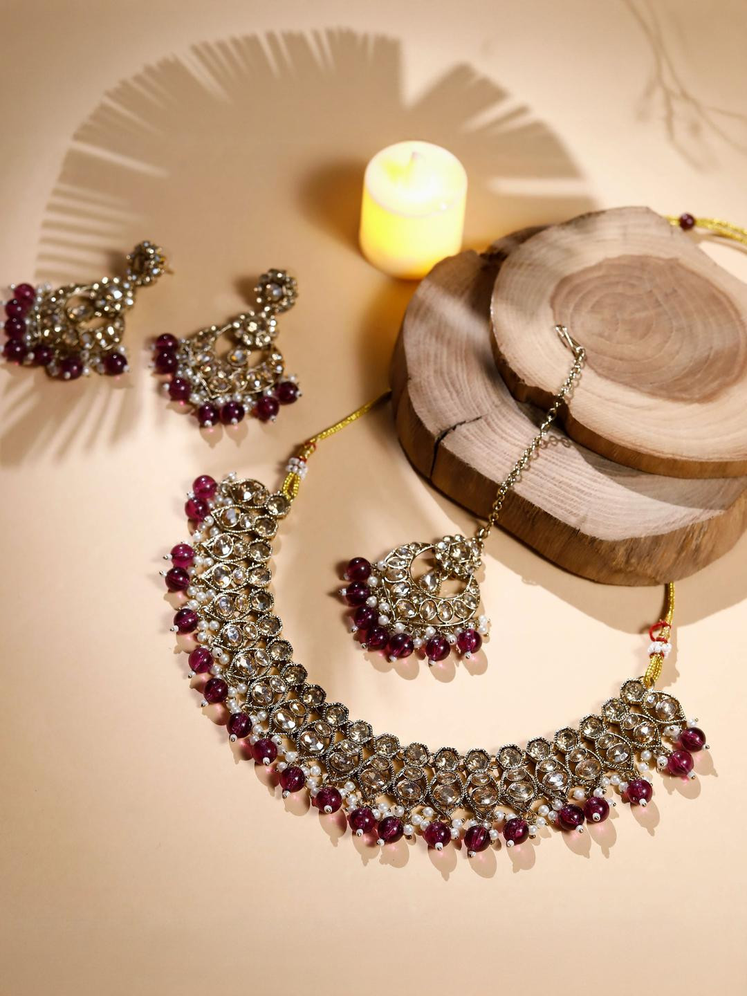 zarmar fashion Women FuchsiaJewellery Set