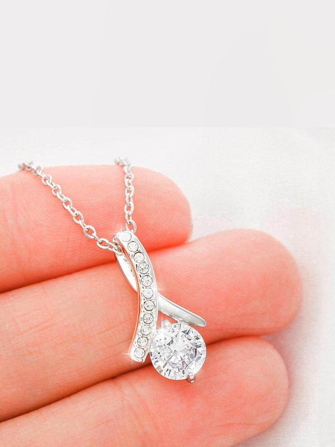 Sterling Silver Gift Girlfriend Necklace, Future Wife Necklace, To My Future Wife Necklace Gift
