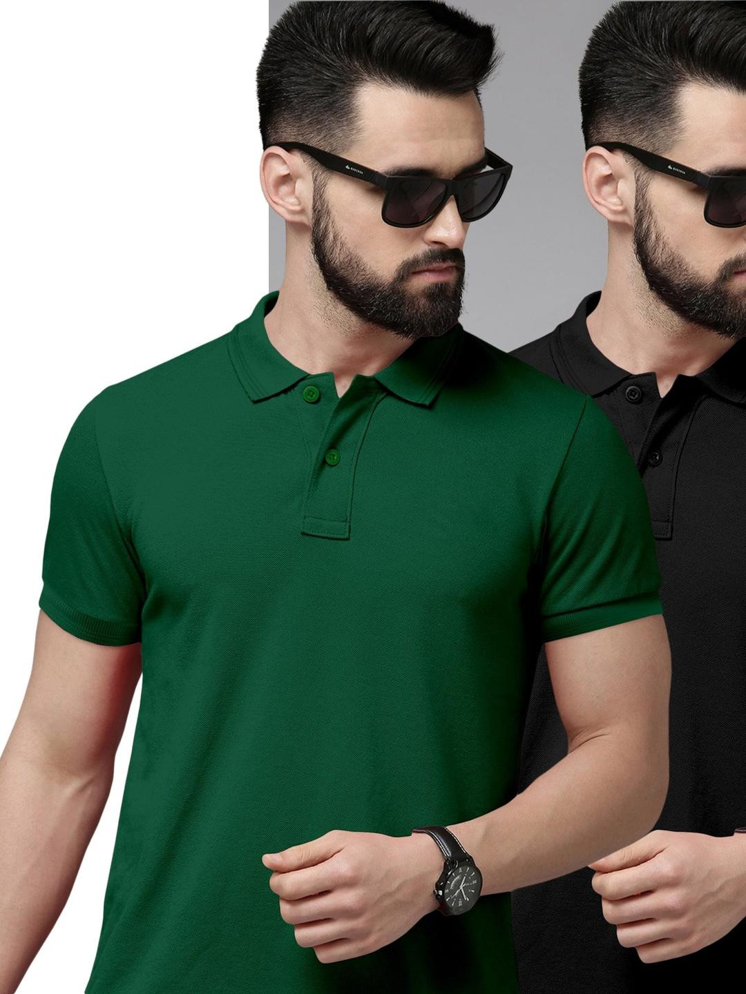 Metronaut Pack of 2 Slim Fit Polo Collar T-shirts