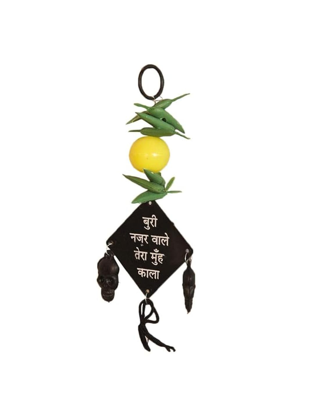APNA KANHA Multi Nimbu Mirchi Evil Eye Protector Wall Hanging