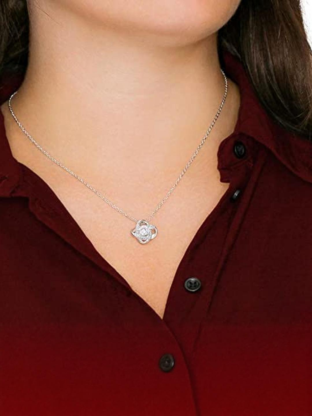 Silver Gift Daughter Necklace Gift To Daughter To Daughter-in- Law New Years Eve Gift Necklace