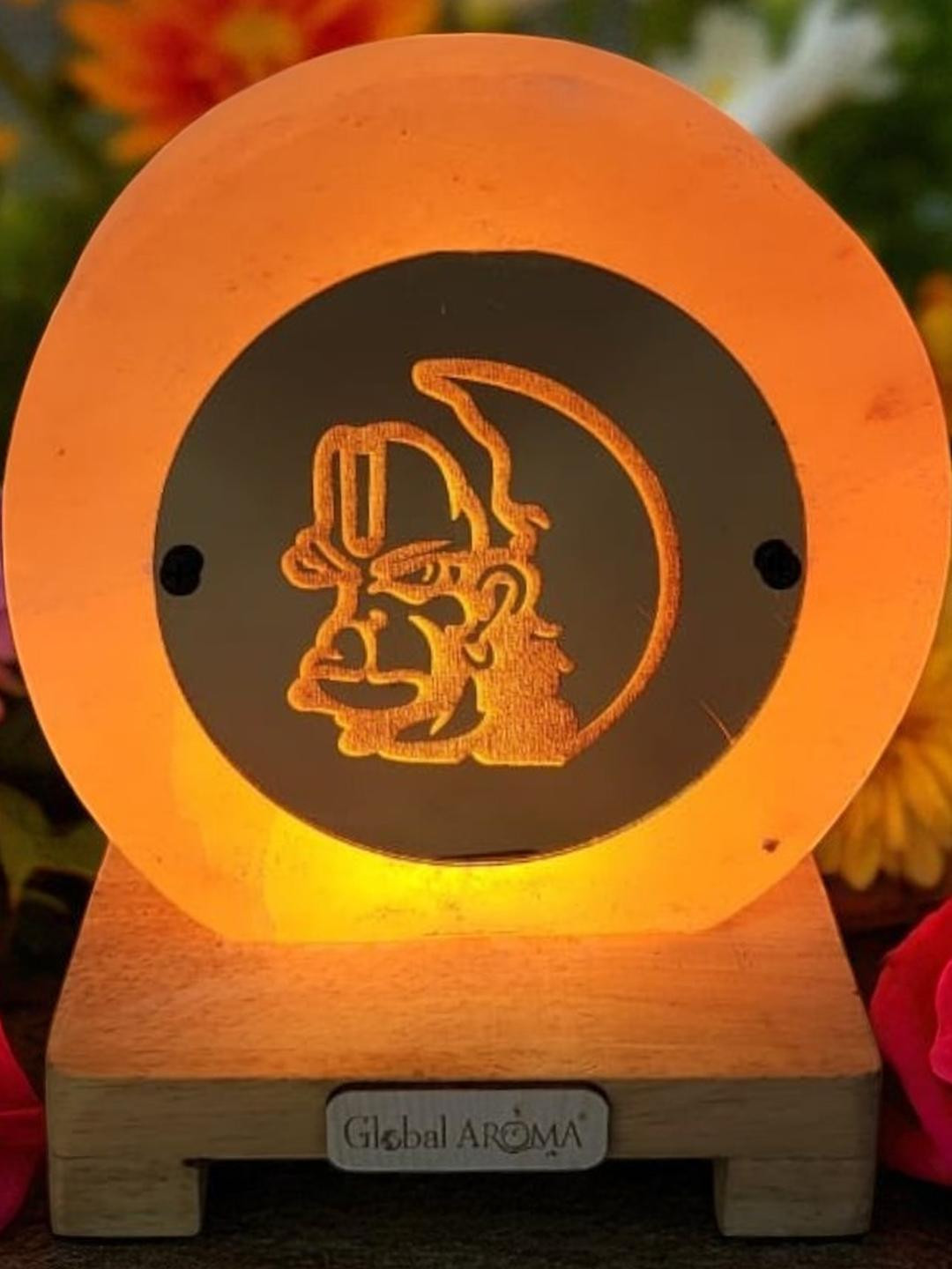 GLOBAL AROMA Pink Hanuman Ji Spherical Table Lamp