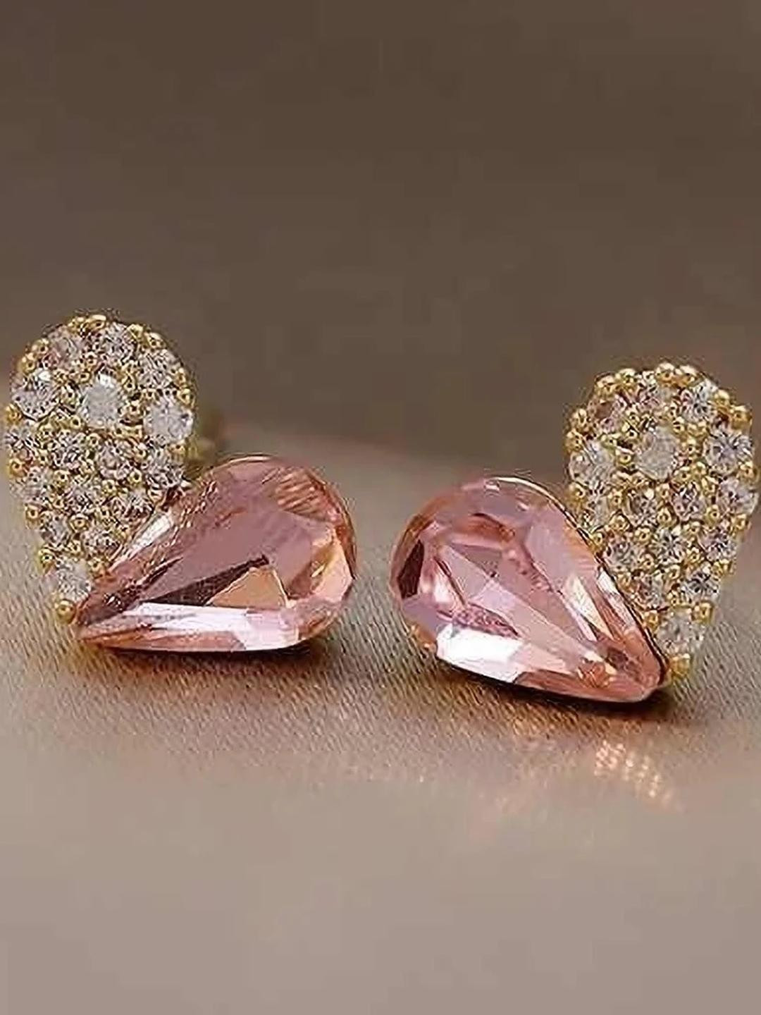 Adornity Women Pink Earrings