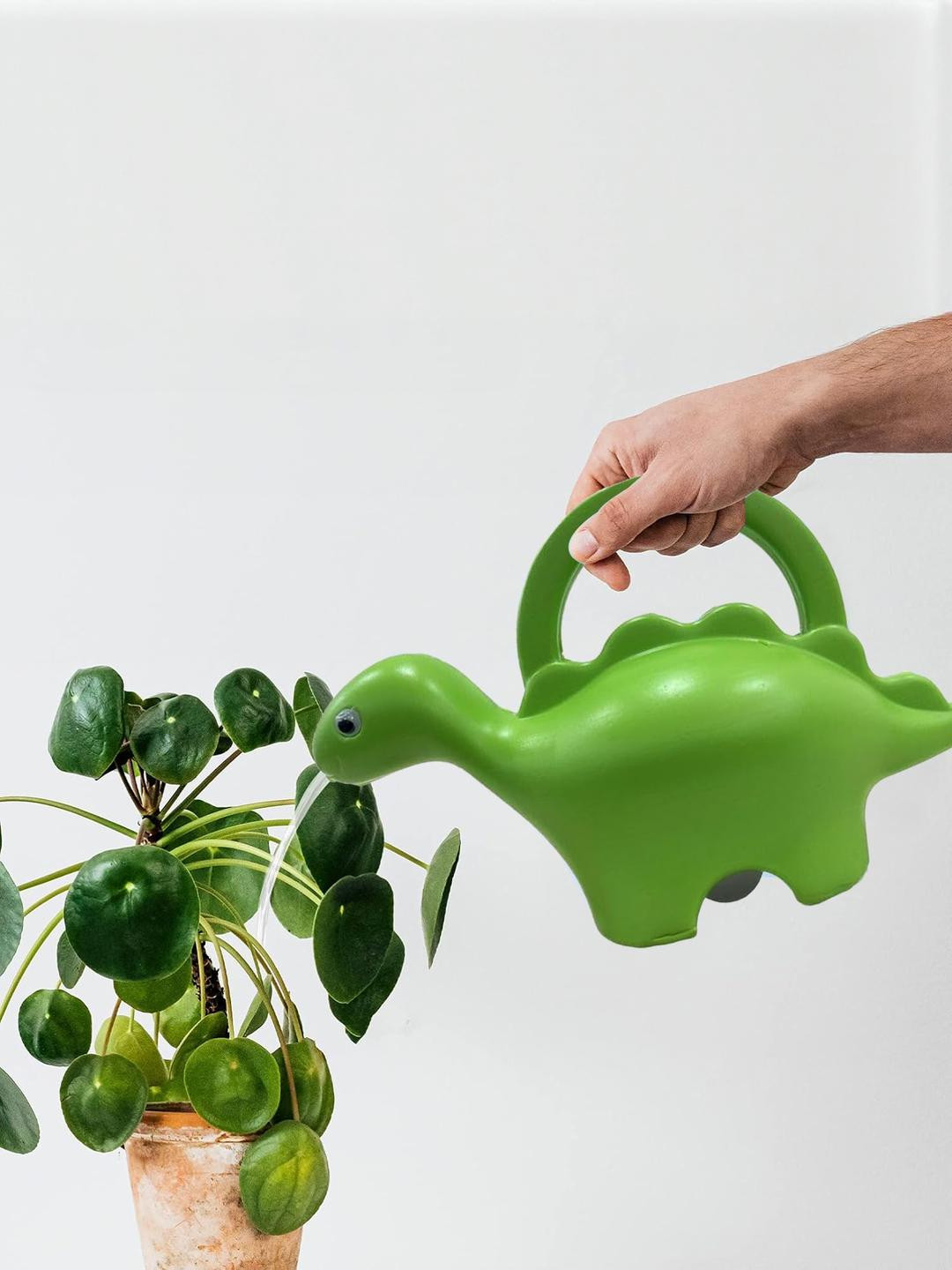 Go Hooked Green Dinosaur Shape Watering Can for Garden Plants