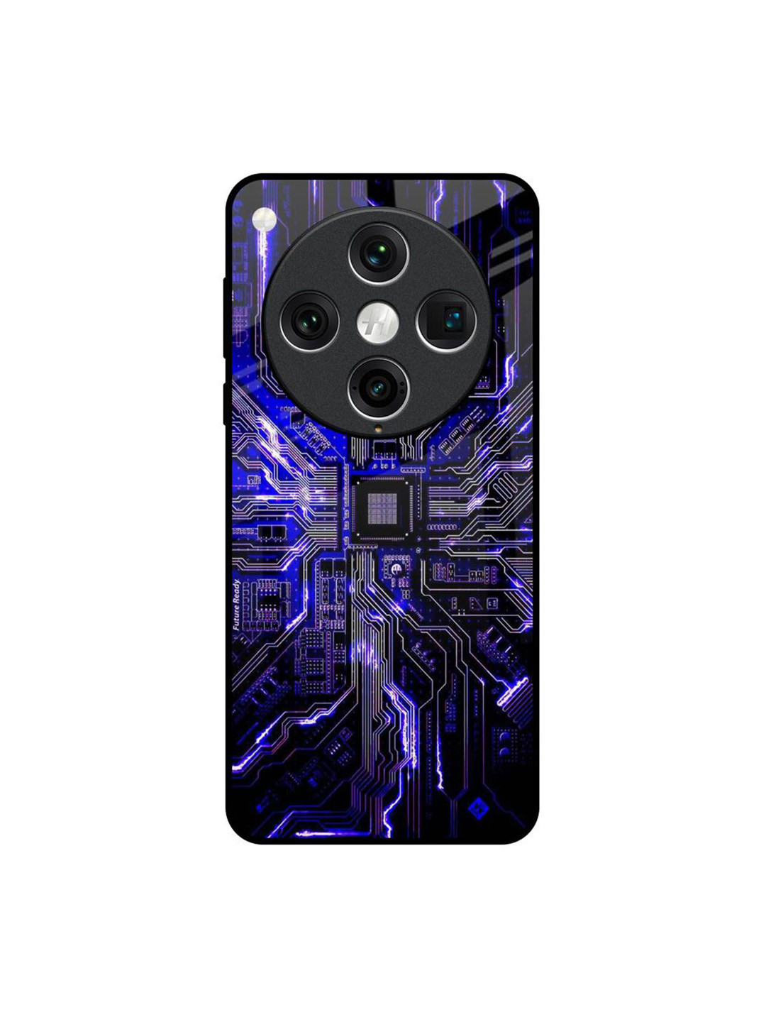 QRIOH Techno Color Pattern Printed Oppo Find X8 Pro Back Case Mobile Accessories