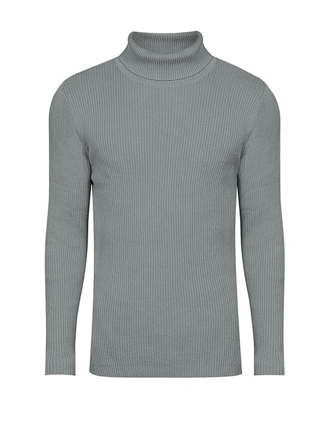 CLOTHIFY Boys Ribbed Turtle Neck Pullover Sweaters