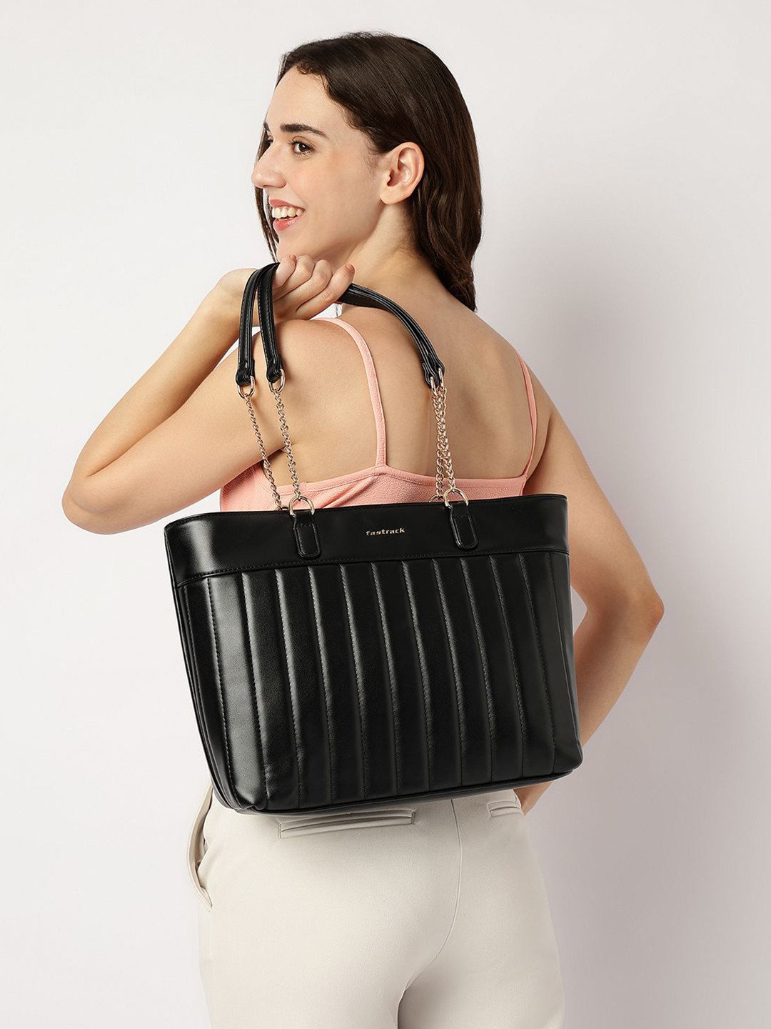 Fastrack Women Quilted Tote Bag