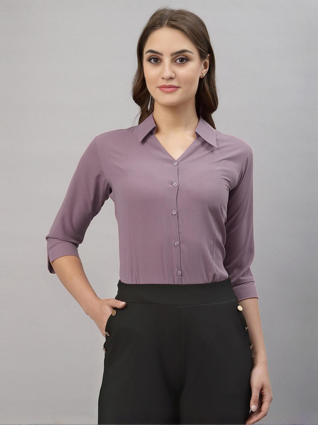 Ethic Glance Women Lavender Shirts
