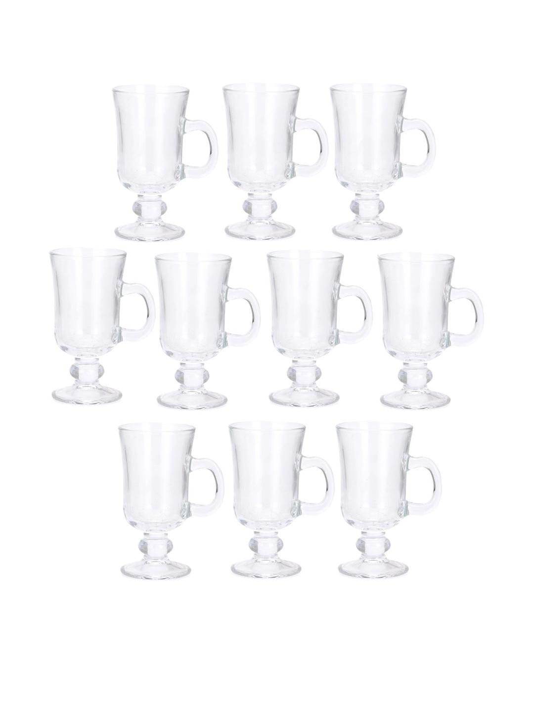 SOMIL Transparent 10 Pieces Food-Safe Water Glasses