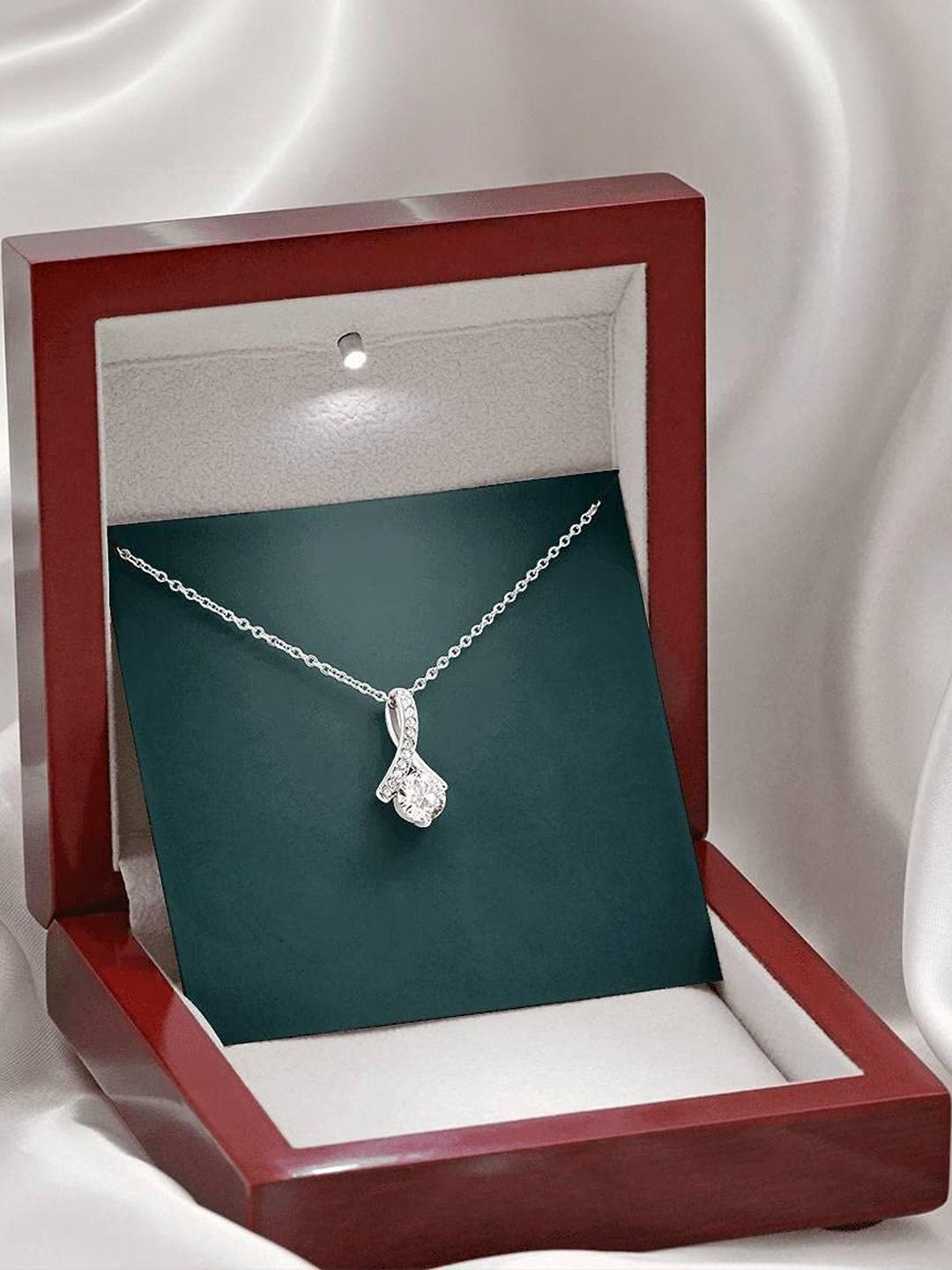 Sterling Silver Gift Mother-in-law Necklace, To My Future Mother In Law Woman Of My Dreams Necklace