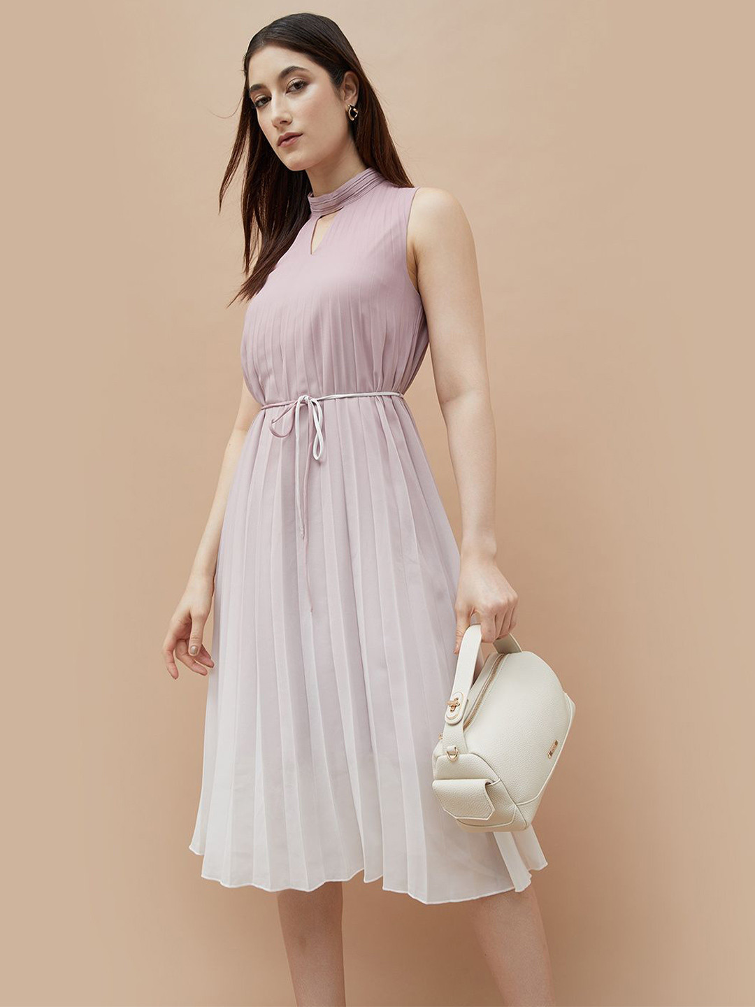 CODE by Lifestyle Women Ombre Choker Neck Fit & Flare Dress