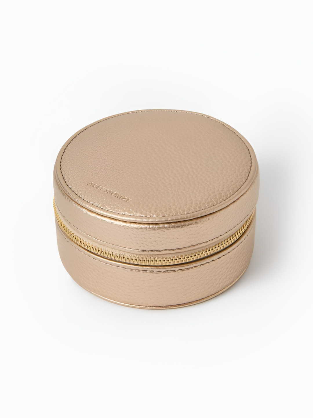 Accessorize London Gold-Toned Round Jewellery Box