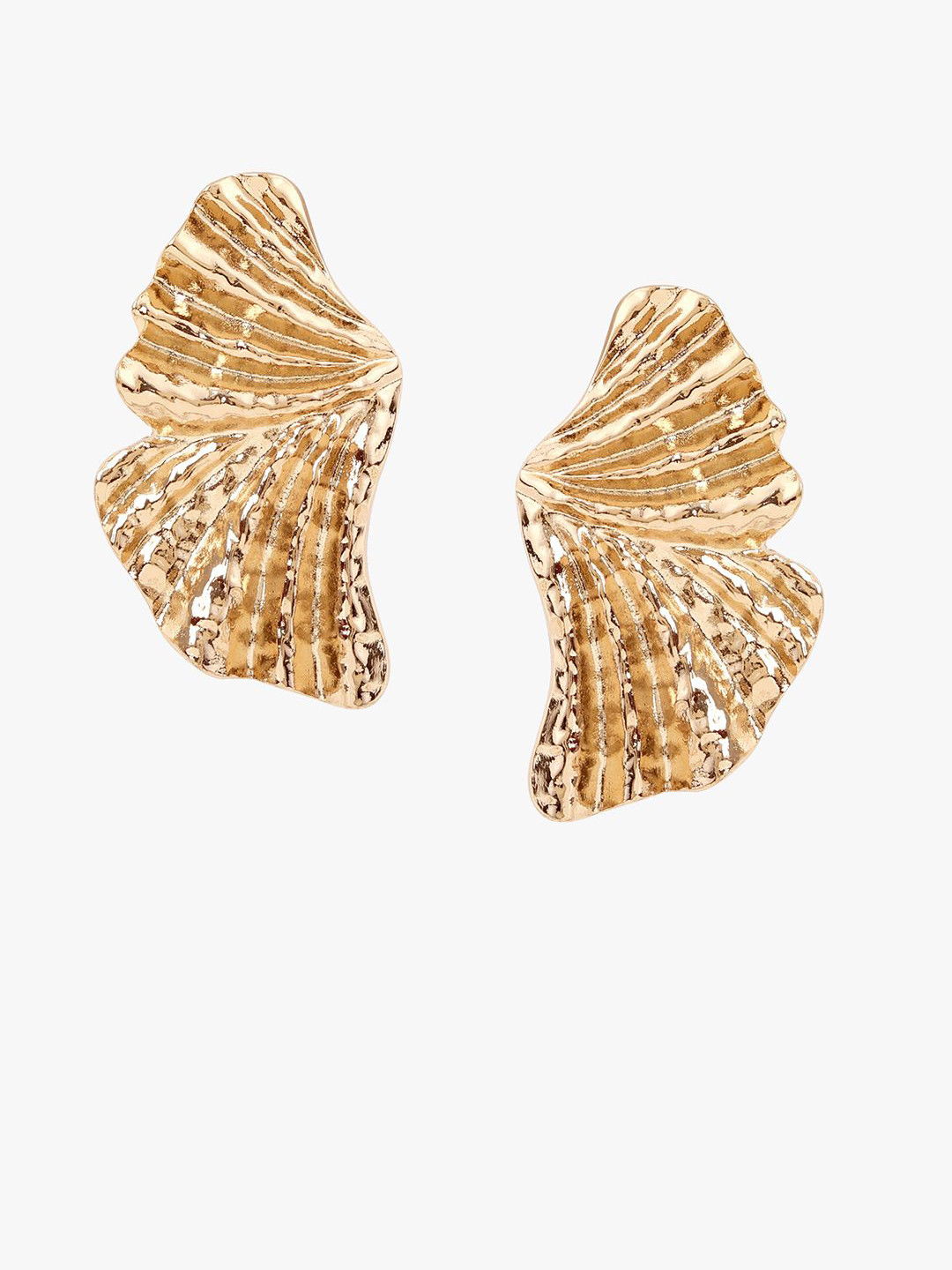 Kazo Contemporary Wing Fold Drop Earrings
