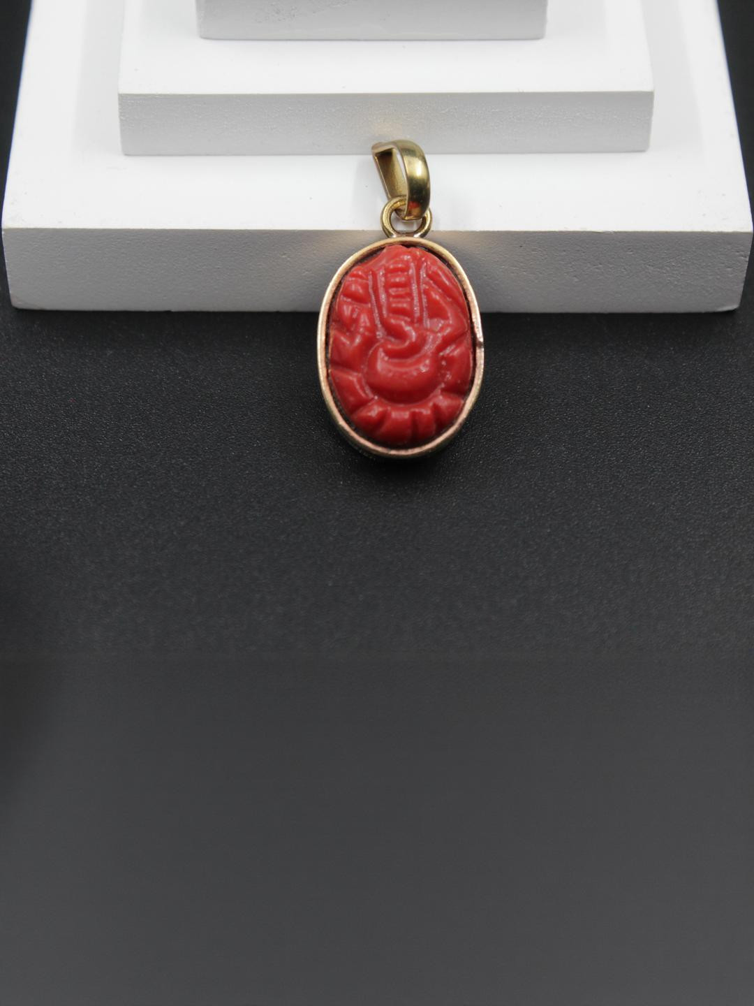 Dharmsaar Oval Ganesh Pendant