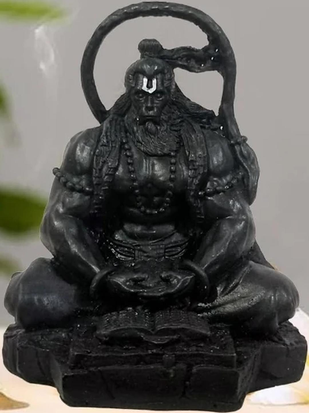 SSS SCULPTURE Black Hunuman Religious Idol Showpiece