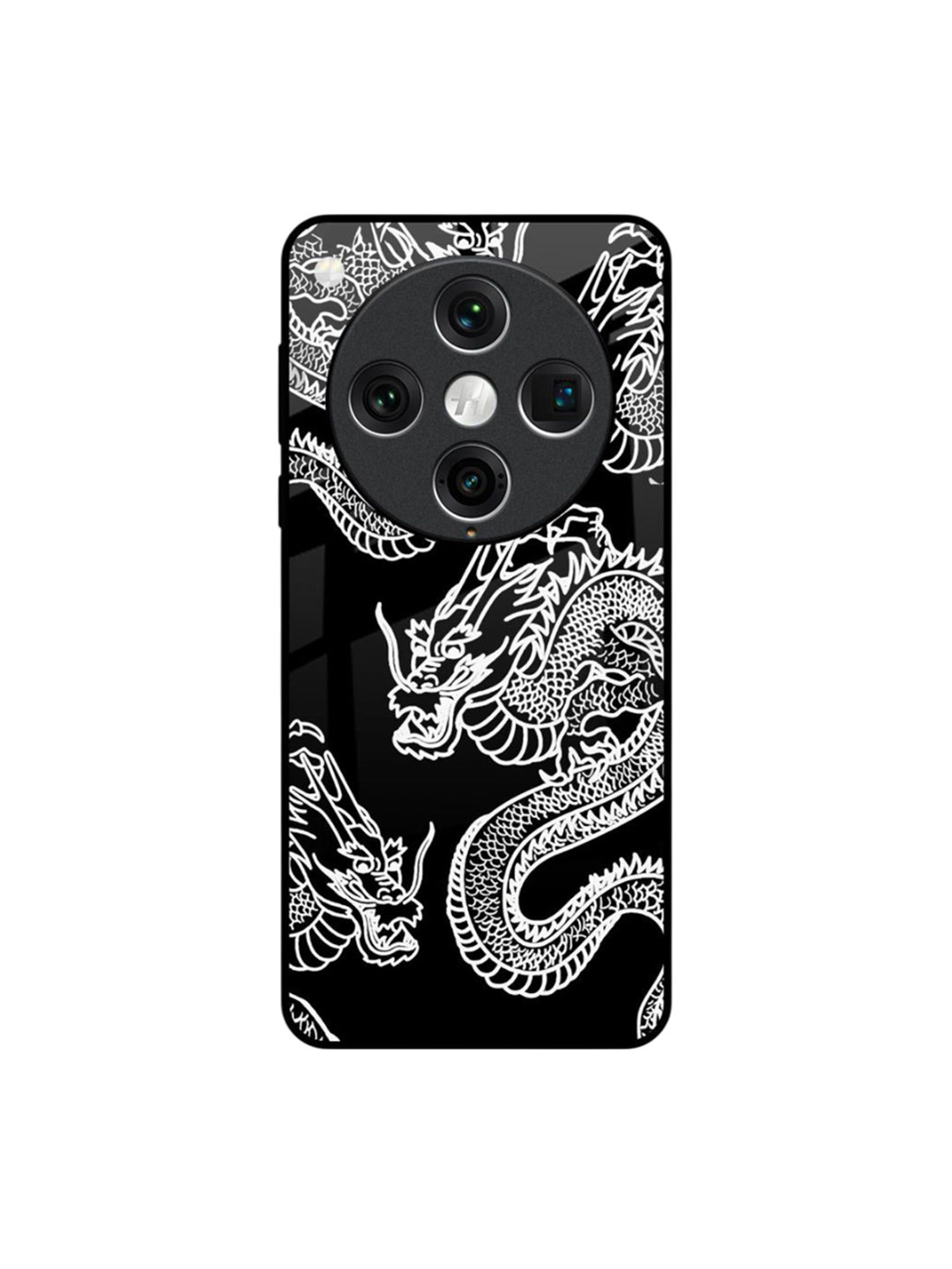 QRIOH Quirky Printed Oppo Find X8 Pro Dragon Glass Back Case