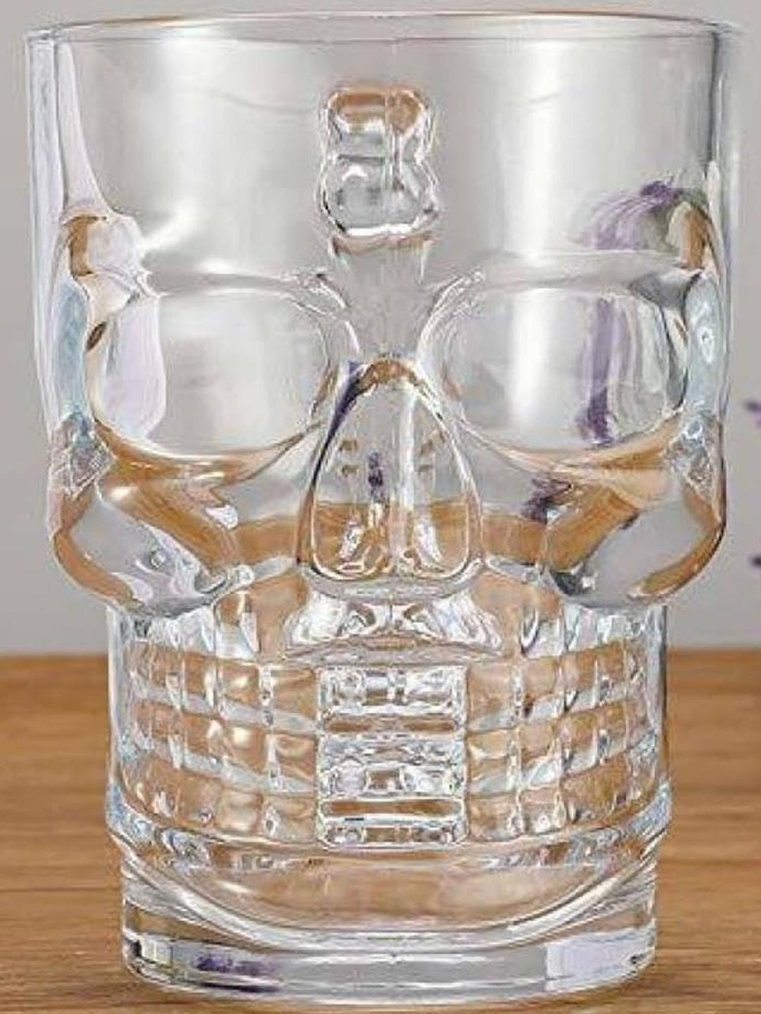 SOMIL Transparent Skull Head 500 ml Water Glass