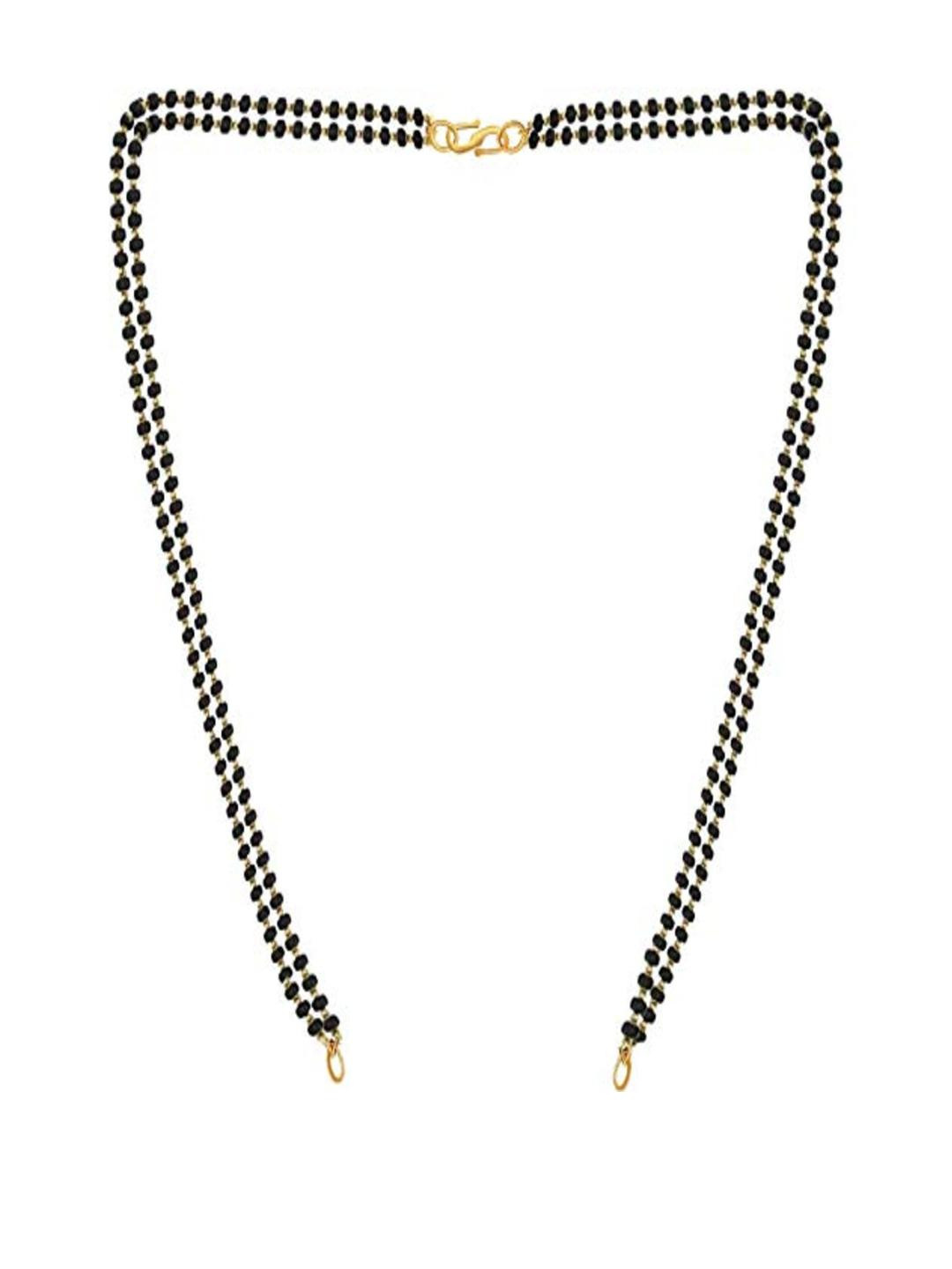 MERTIA JEWELS Women Black Mangalsutra Chain