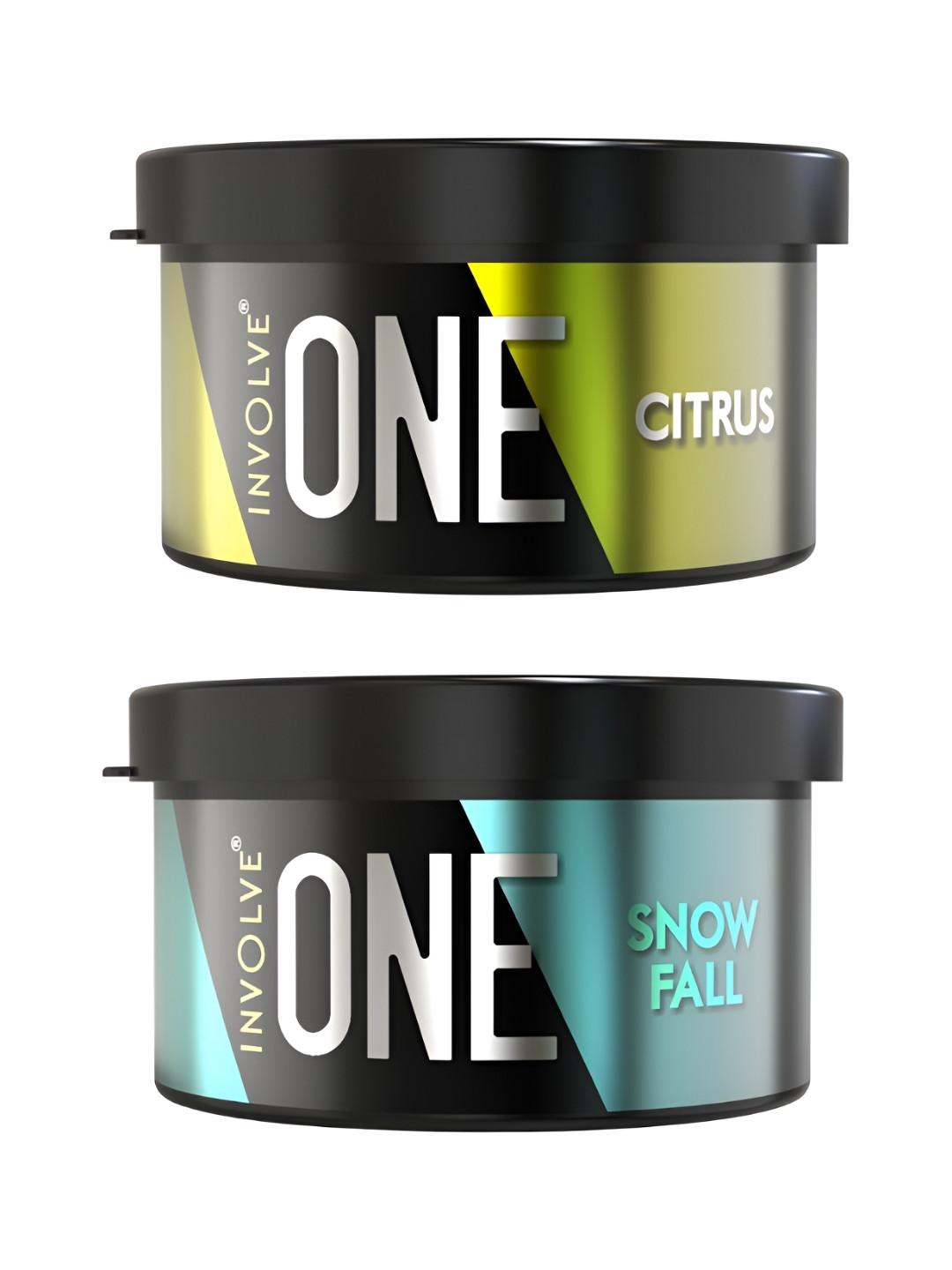 INVOLVE 2 Pieces Citrus & Snowfall Fiber Car Air Freshener 40 g