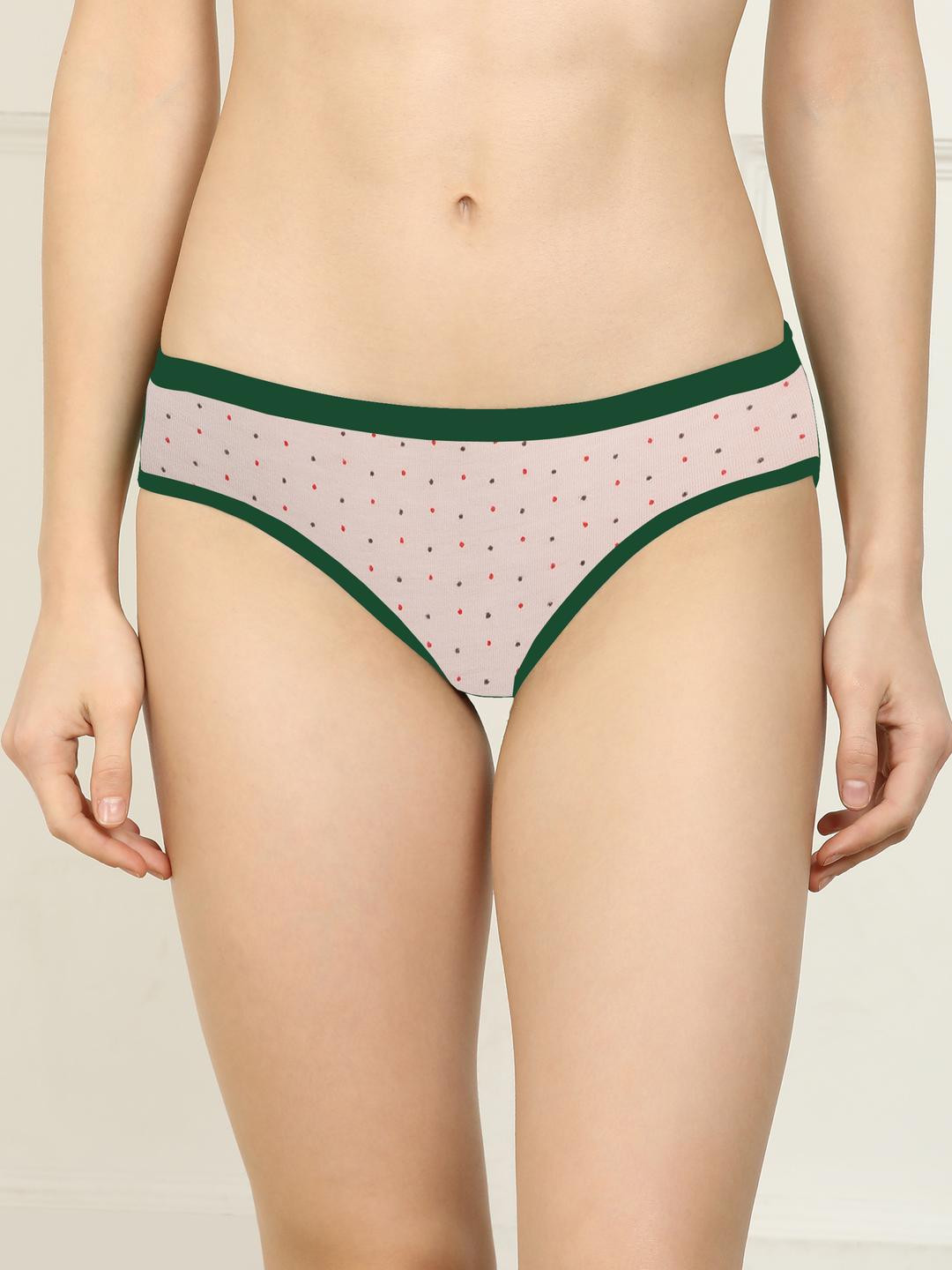 New stylish Yellow,Red,Green Cotton Silk Hipster Multicolor Panties Pack of 3