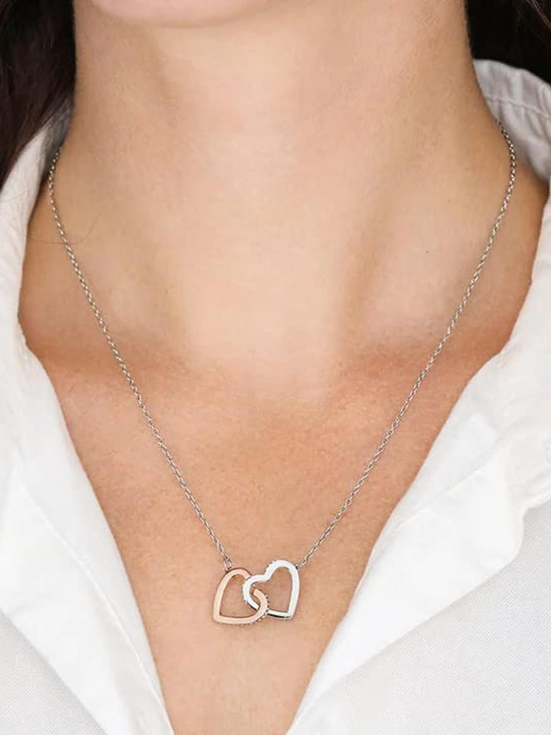 Intertwined Hearts - Mother-in-Law - 925 Sterling Silver Pendant