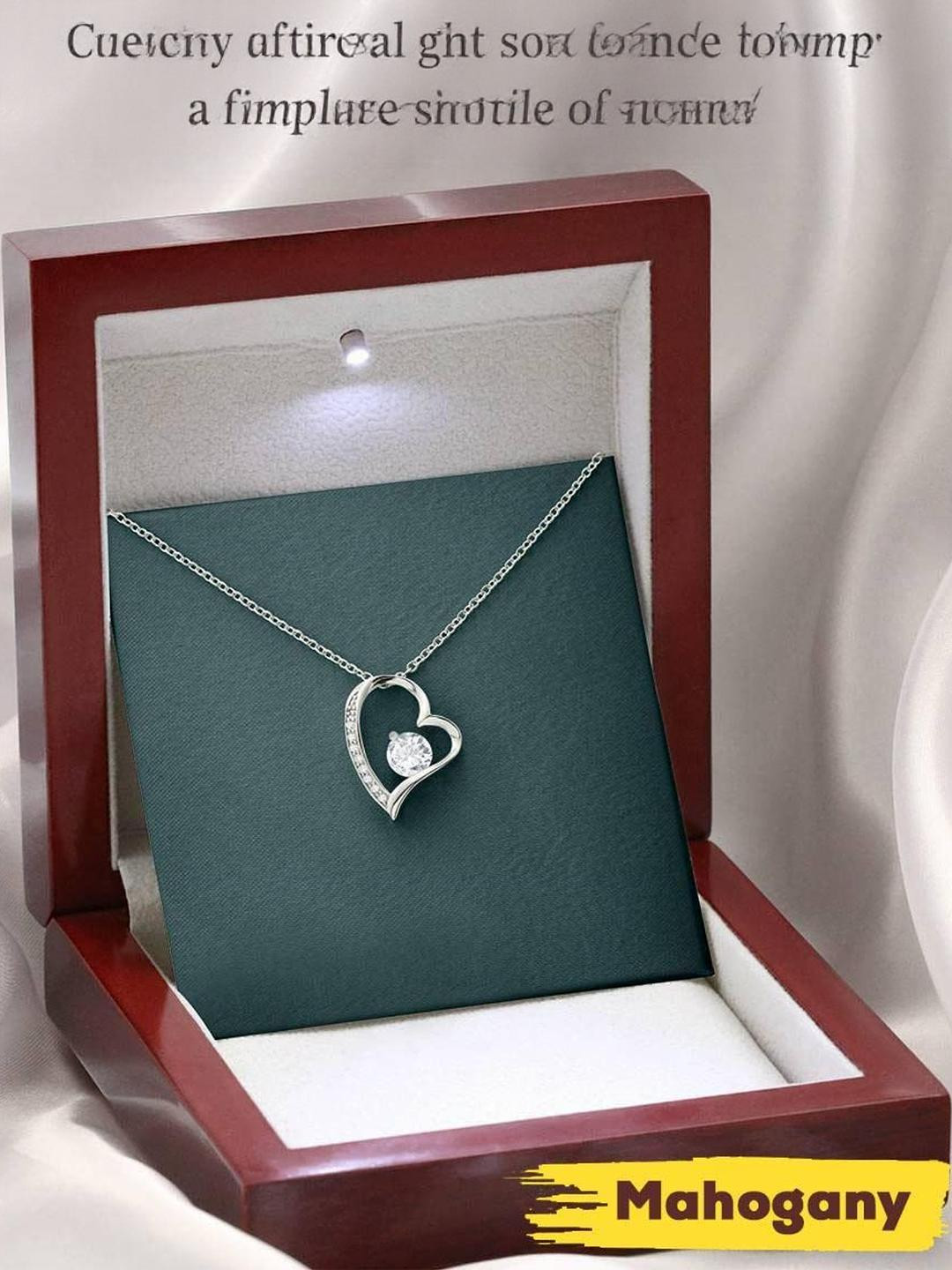 Sterling Silver Gift MOM NECKLACE, DAUGHTER GIFT FOR MOM FOREVER LOVE NECKLACE I WILL ALWAYS BE THE