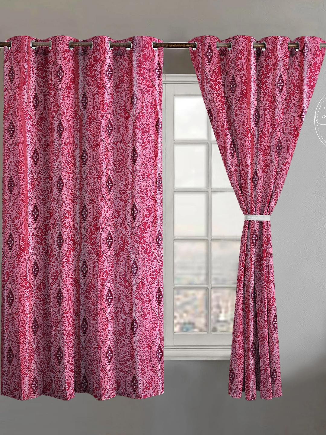 Lunar Days Pack of 1 Pink Room Darkening 5 Feet Window Curtain