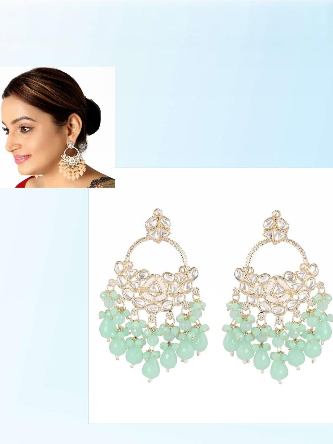 zarmar fashion Women Sea Green Earrings