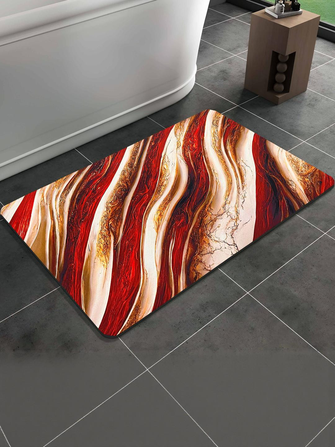 IVAZA Golden Brown Bath Rug