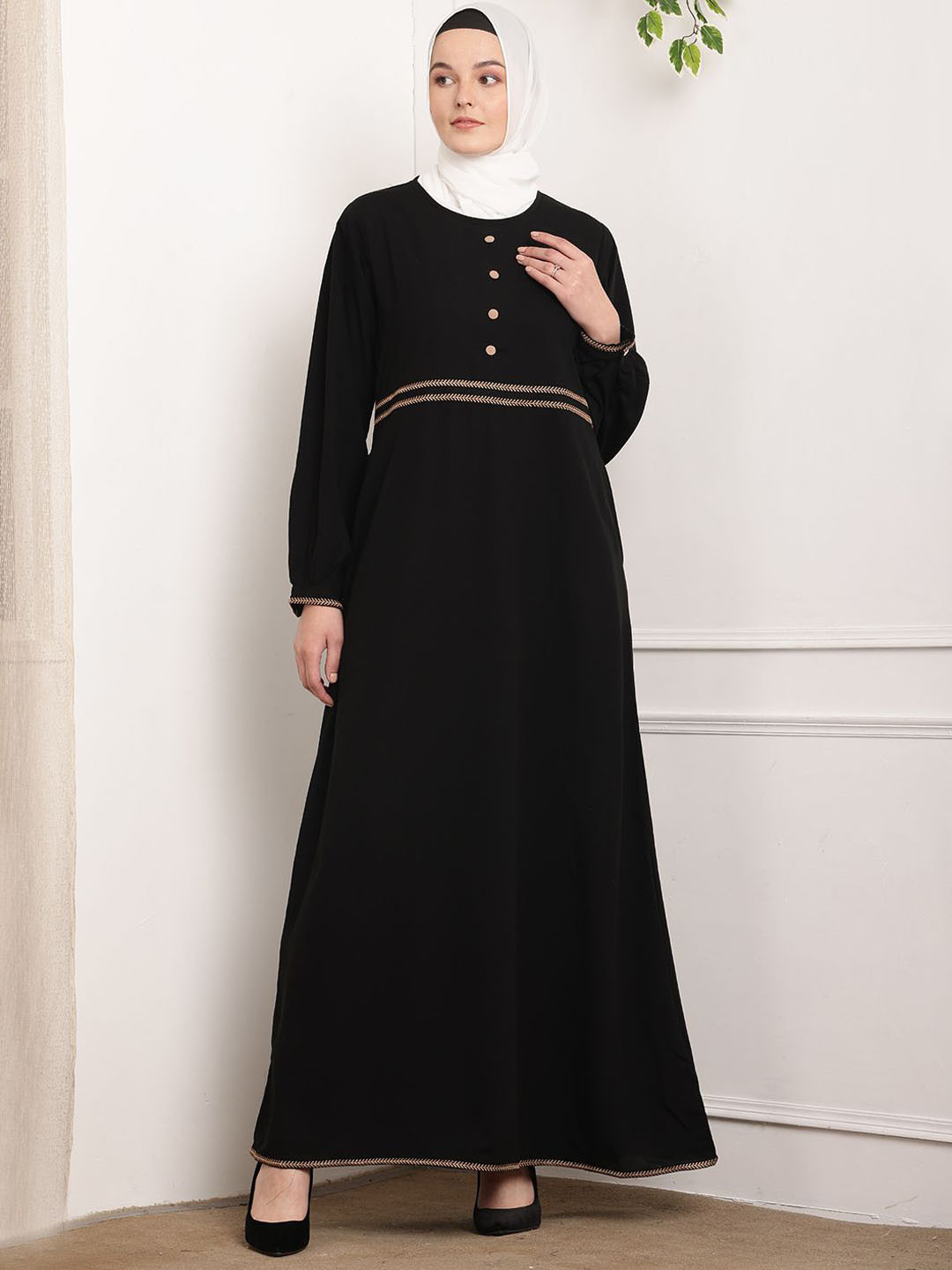 Tawakkul Clothes Embroidered Abaya Burqa