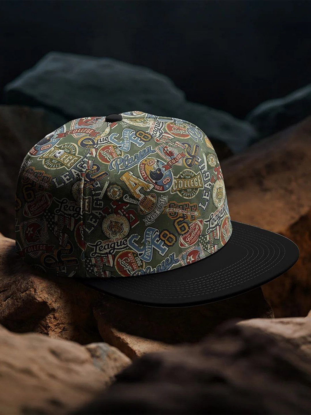 Juxar Urban Varsity Men Printed Cotton Snapback Cap