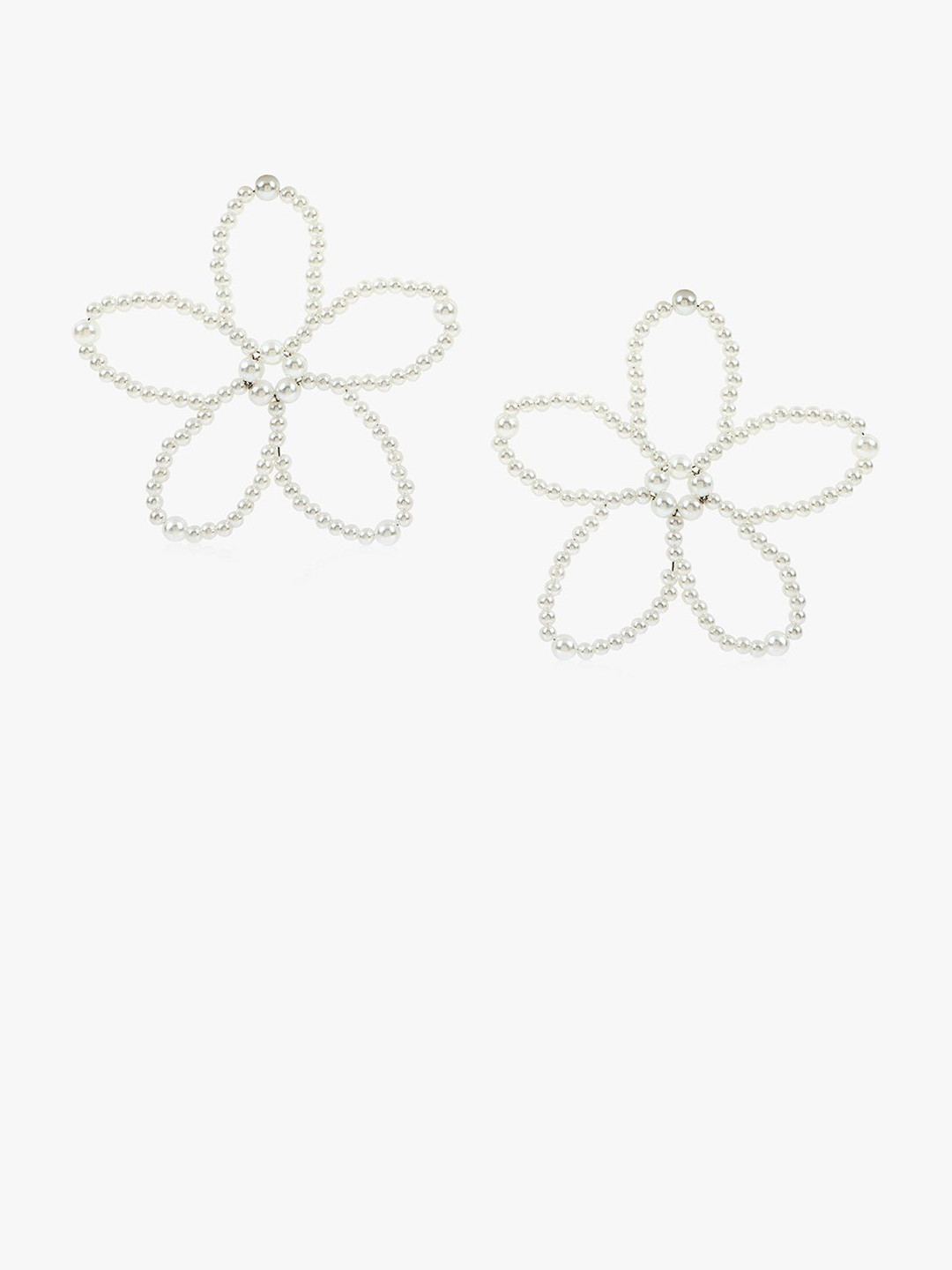 Kazo Pearls Beaded Daisy Dreams Statement Drop Earrings