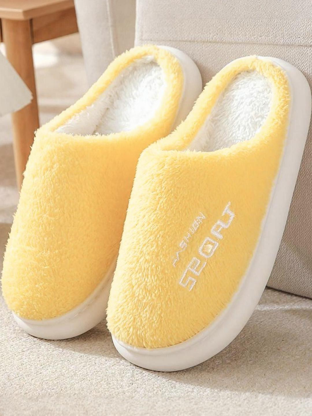 DRUNKEN Women Winter Yellow Sliders