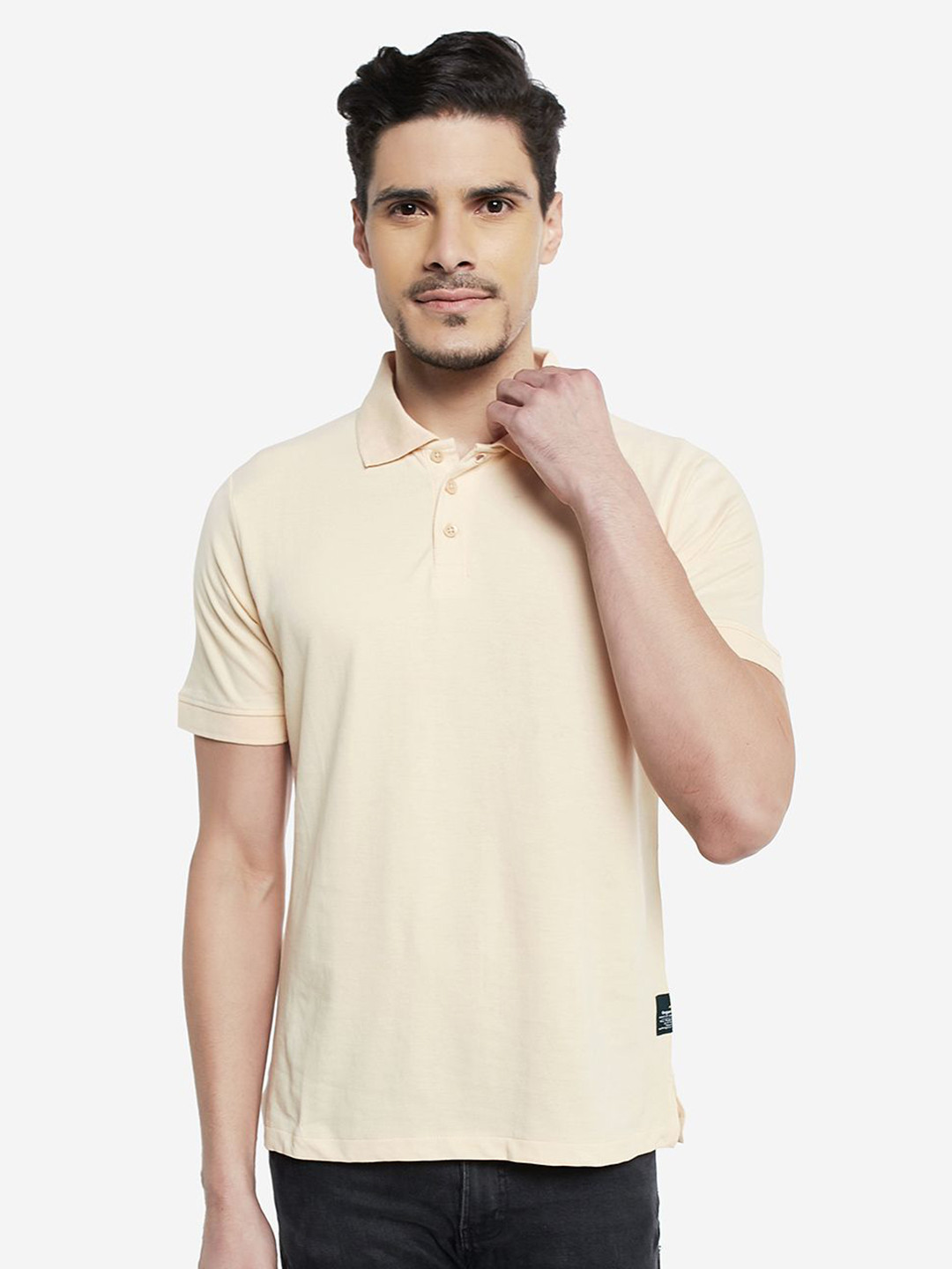 Organic Chics Polo Collar Modal Regular Fit T-shirt