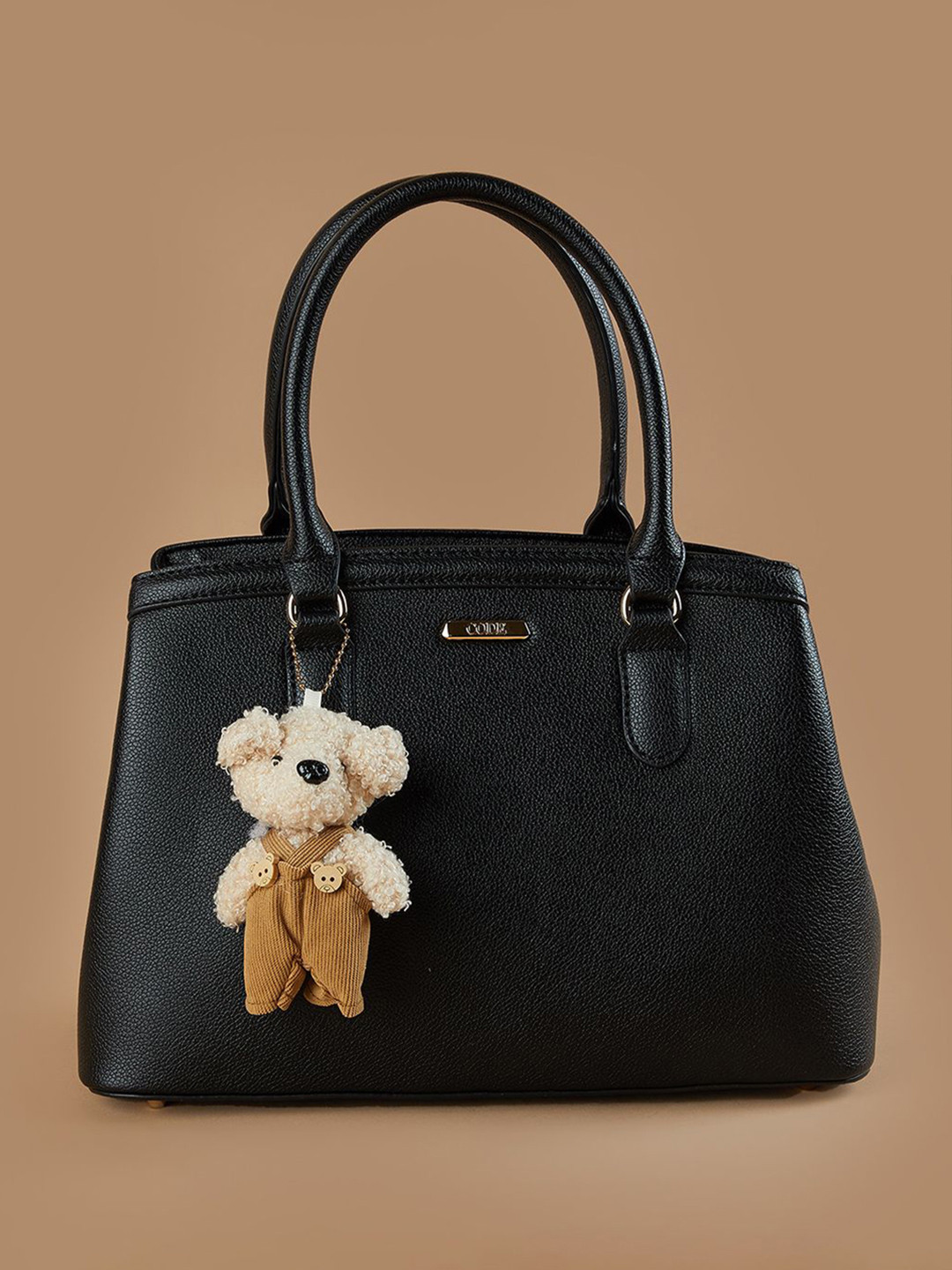 CODE by Lifestyle Structured Handheld Bag with Applique
