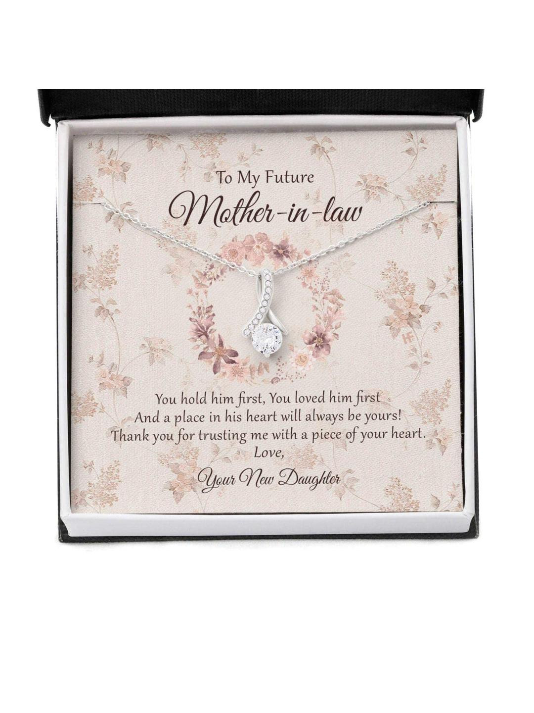 Sterling Silver Gift Future Mother In Law Necklace, Gift For Mother Day From Daughter, Vintage Mess