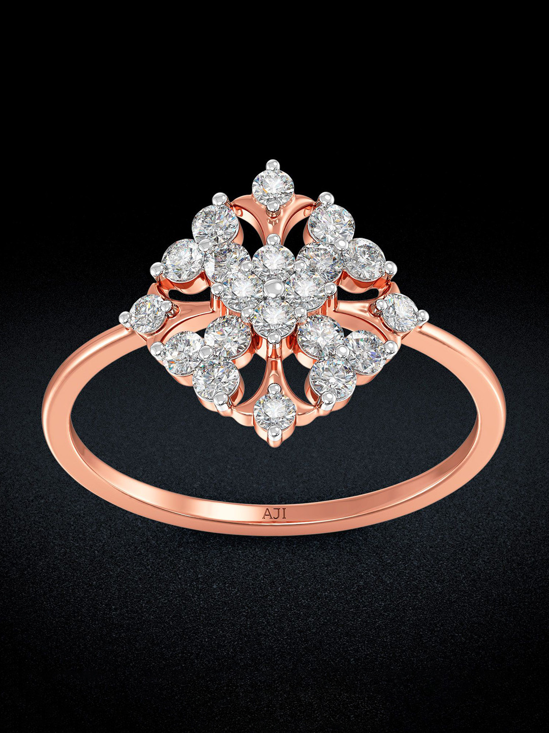 Joyalukkas Glimmering Snowflake Diamond Ring