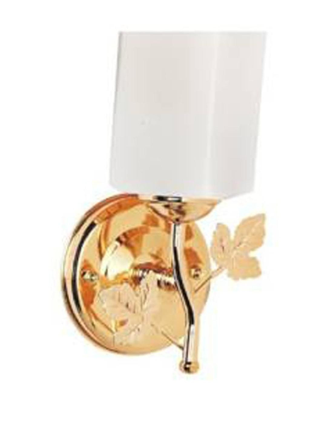 Somil Premium Designer Glass  Wall / Night  Lamp  Elegant  & Stylish Dcor Accent for Modern Interiors, color, White, Size:- 19.5 X 17.5 X 32 CM