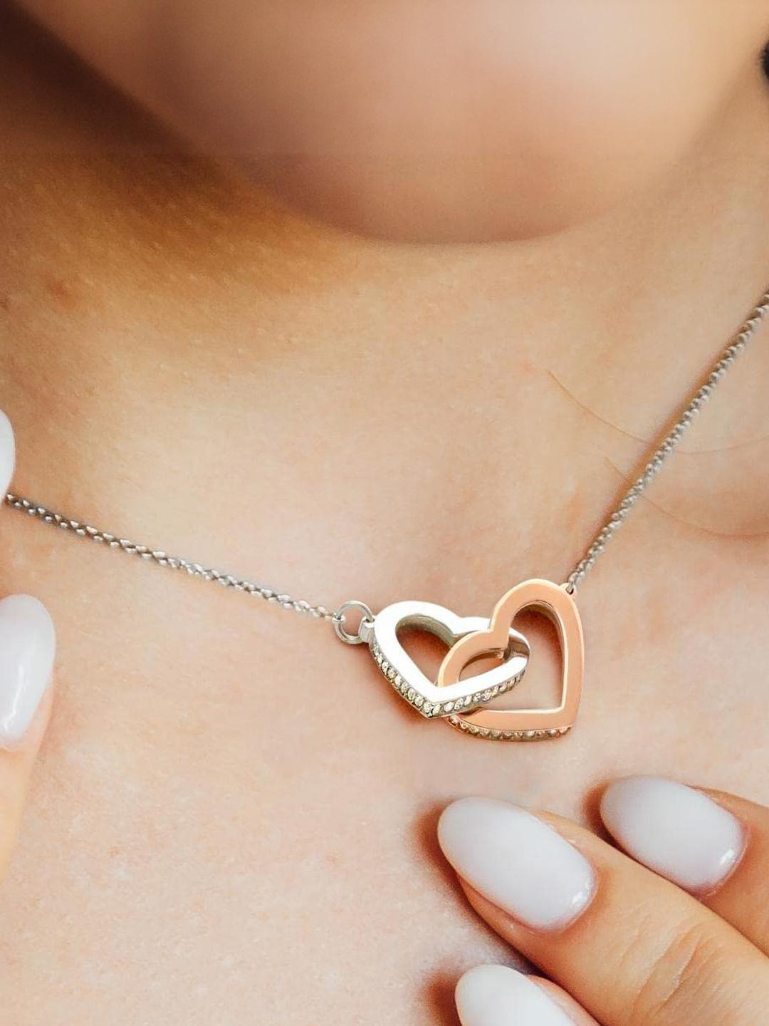 Sterling Silver Daughter Necklace | Valentines Day Gift for Daughter | Some Bunny Loves You Cute