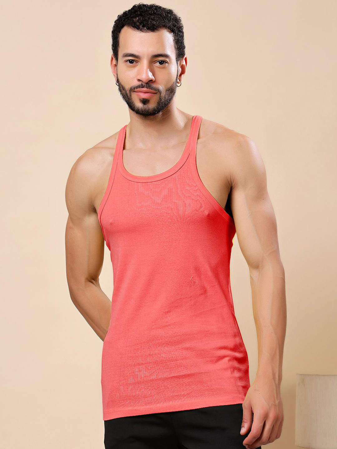 Friskers Men Round Neck Pure Cotton Vest 040725CA-15
