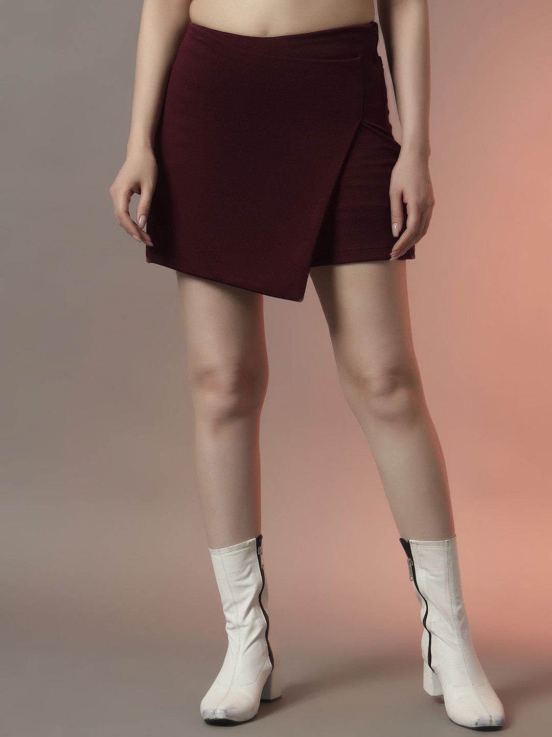 Trend Arrest A-Line Cross Over Mini Skorts