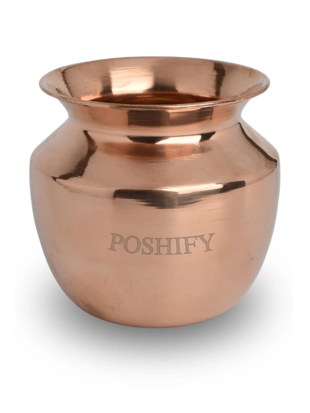 POSHIFY Copper Water Pot Pooja Essentials